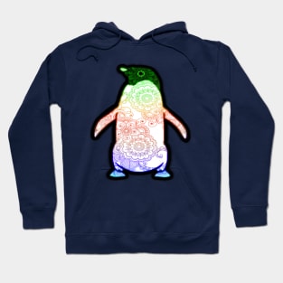 Penguin Rainbow Tattoo Hoodie